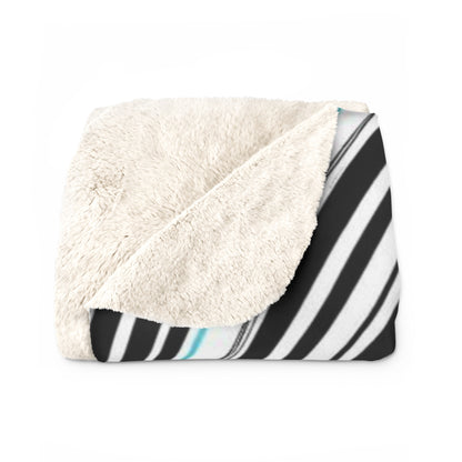 Sherpa Blanket - Wavy Coloured Design