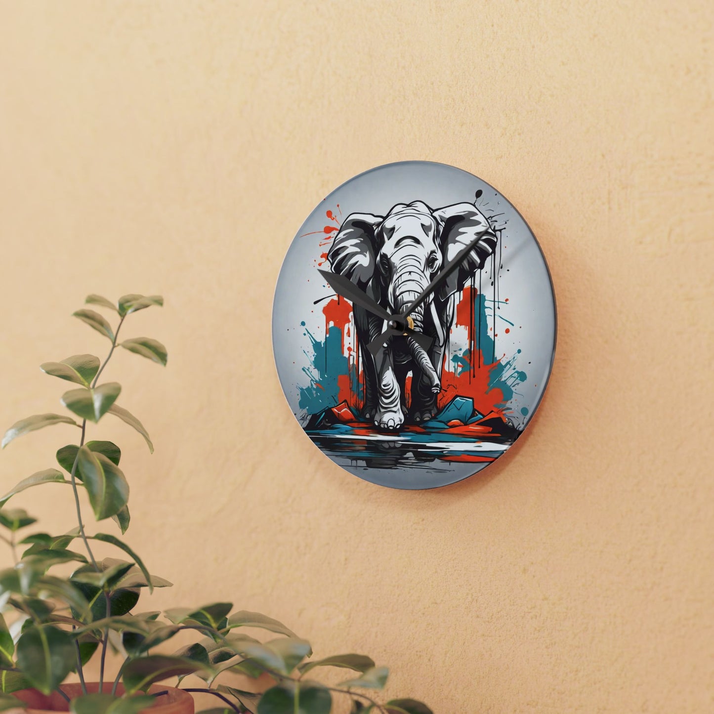 Elephant Wall Clock