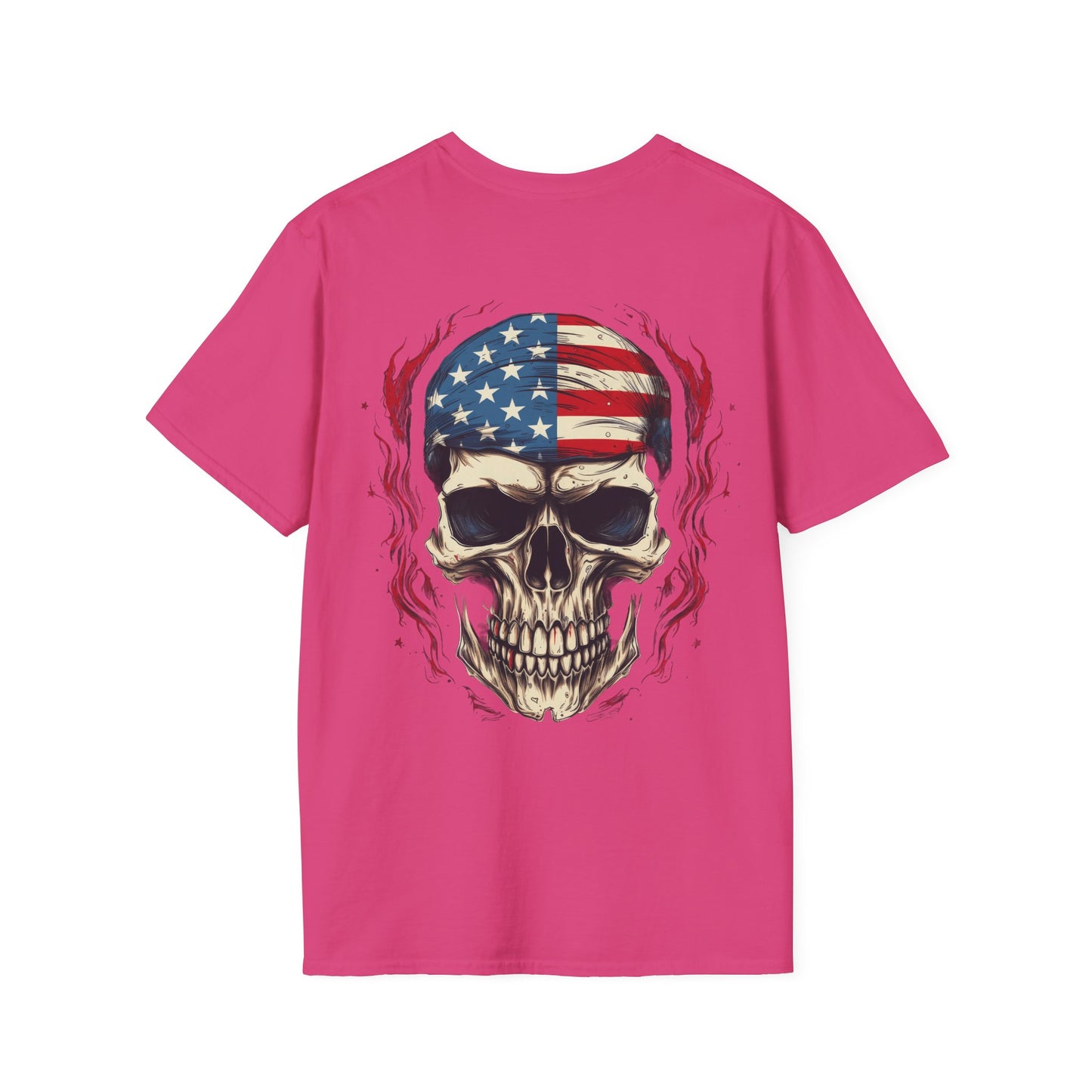 American Skull Unisex Softstyle T-Shirt usa