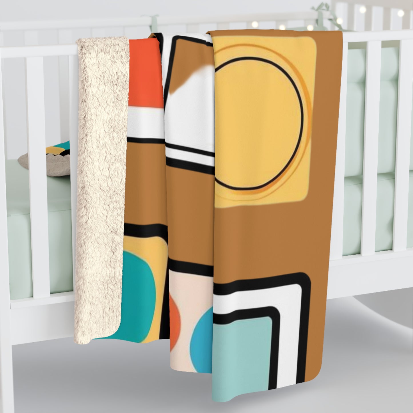 Sherpa Fleece Blanket - Abstract Design