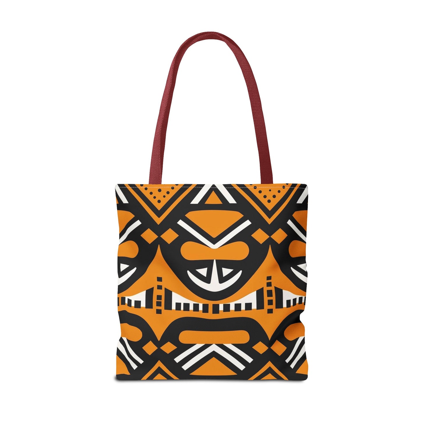 Tote Bag - Tribal Black & Orange Print