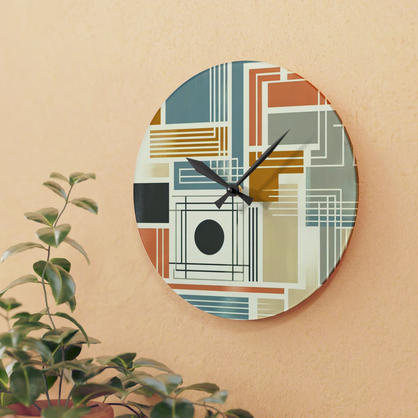 Modern Abstract Colour Acrylic Wall Clock