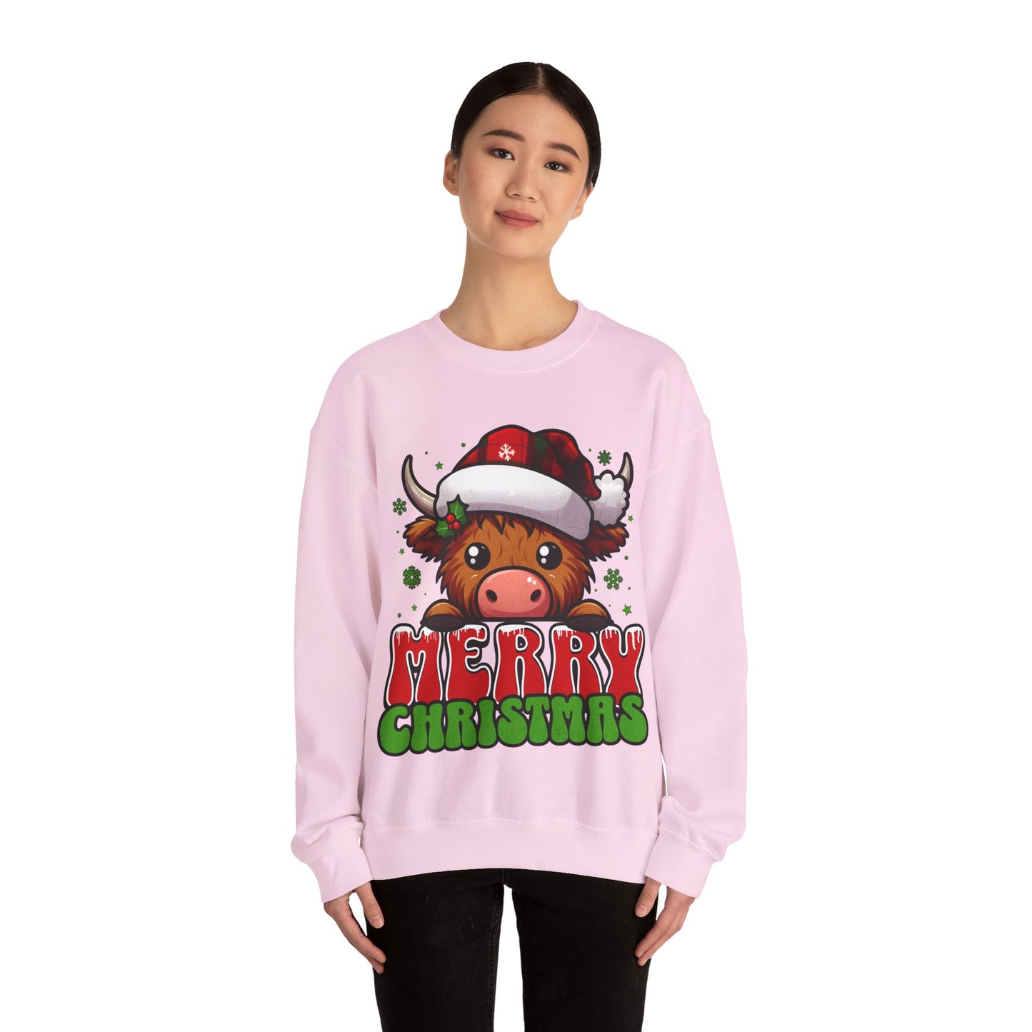 Christmas Crewneck Sweatshirt - Merry Christmas Design