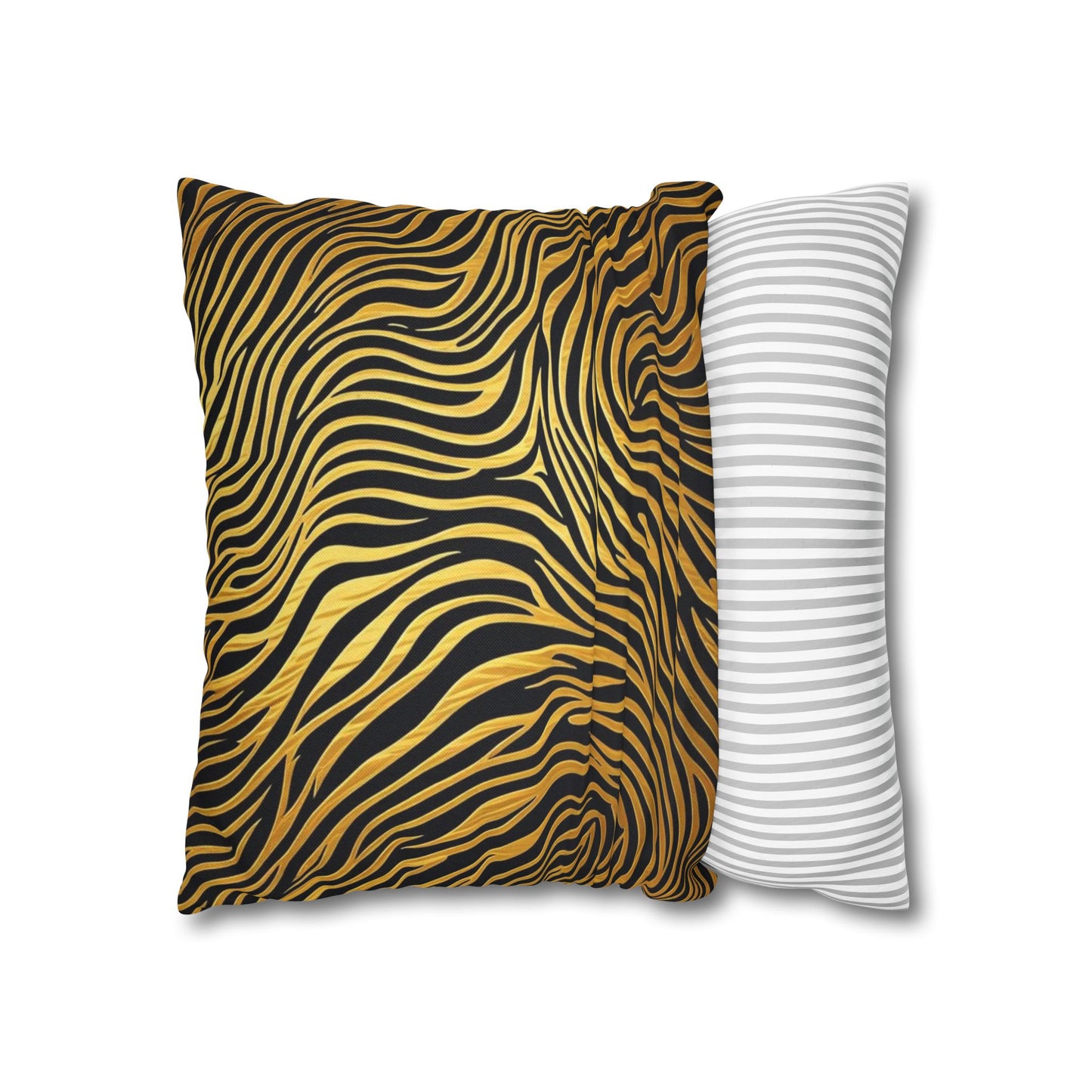 Pillowcase Gold & Black Modern Design