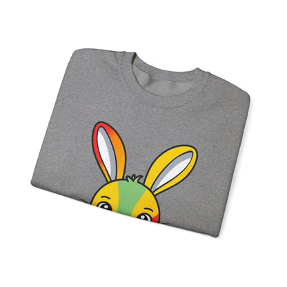 Multicoloured Bunny Unisex Heavy Blend™ Crewneck Sweatshirt