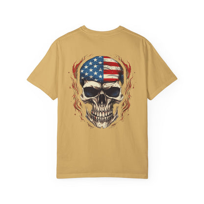 Unisex Garment-Dyed T-shirt USA FLAG