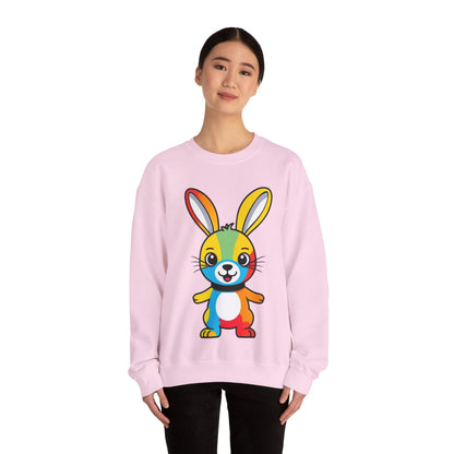 Multicoloured Bunny Unisex Heavy Blend™ Crewneck Sweatshirt