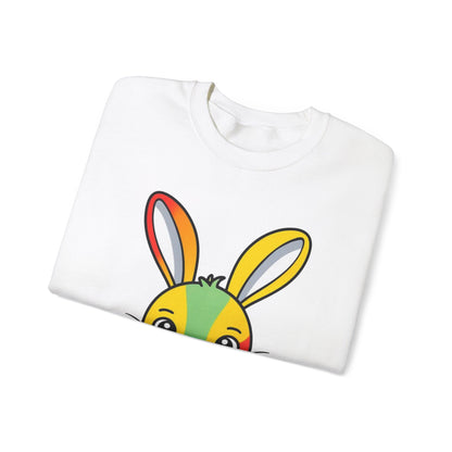 Multicoloured Bunny Unisex Heavy Blend™ Crewneck Sweatshirt