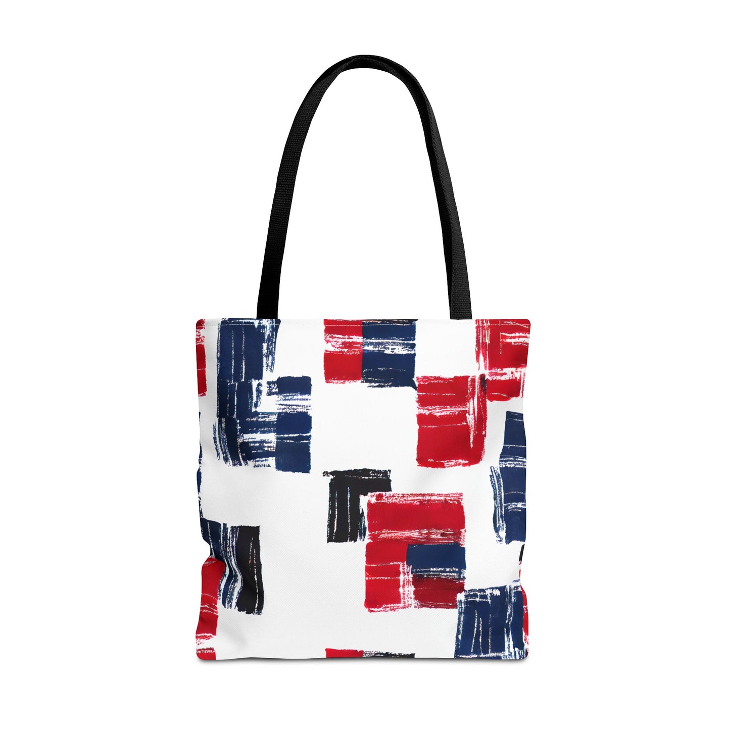 Red and Blue Tote Bag