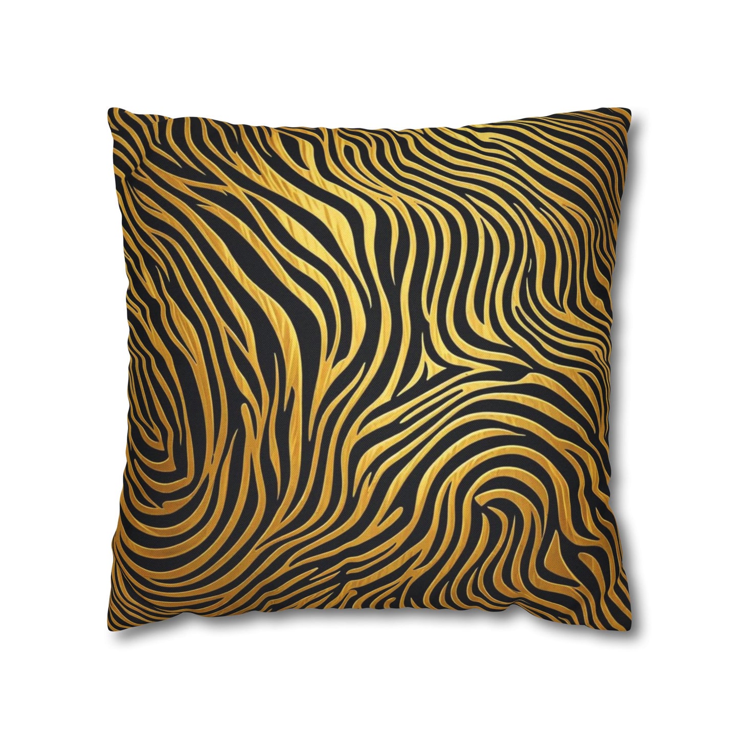 Pillowcase Gold & Black Modern Design