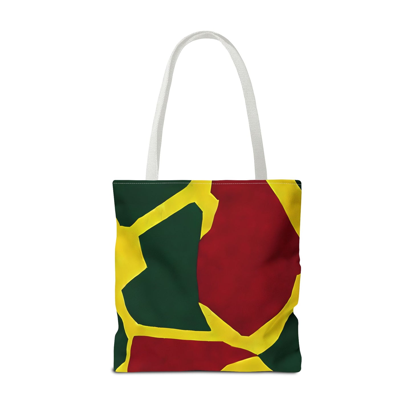 Red Yellow Tote Bag with Print