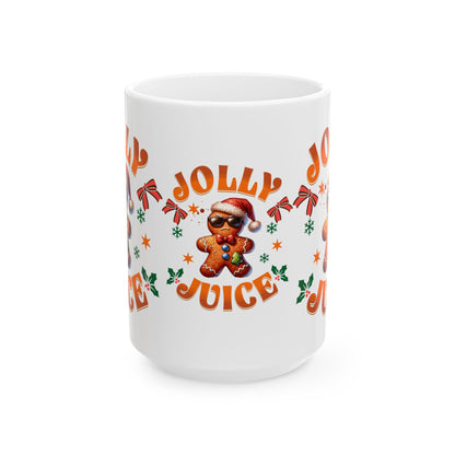 Ceramic Mug, (11oz, 15oz) Jolly Juice