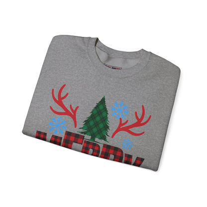 Christmas Crewneck Sweatshirt - Merry Christmass Design