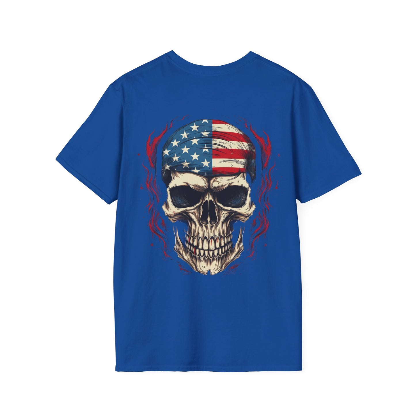 American Skull Unisex Softstyle T-Shirt usa