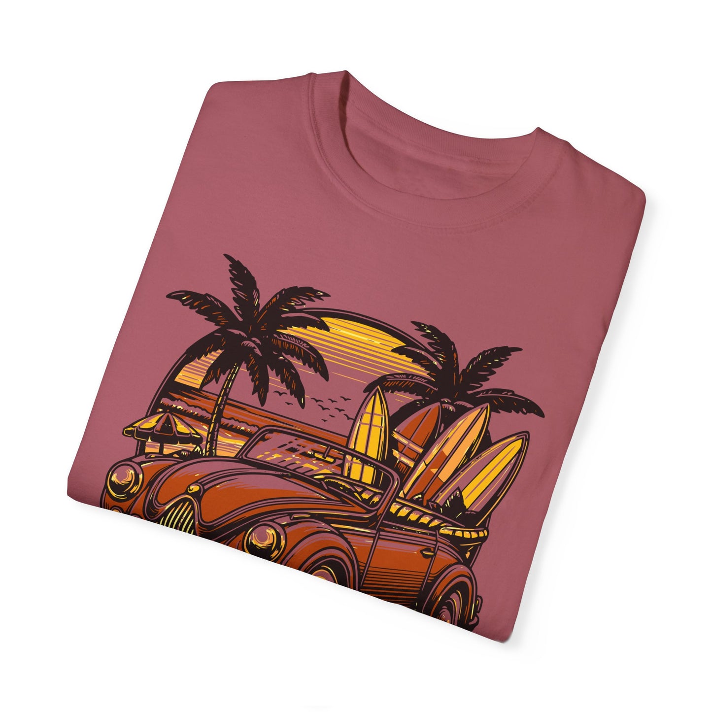 Surfing Unisex Garment-Dyed T-shirt