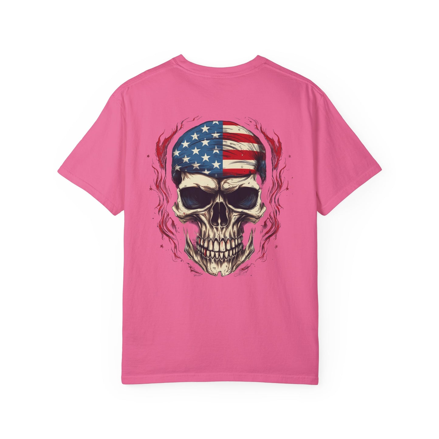 Unisex Garment-Dyed T-shirt USA FLAG