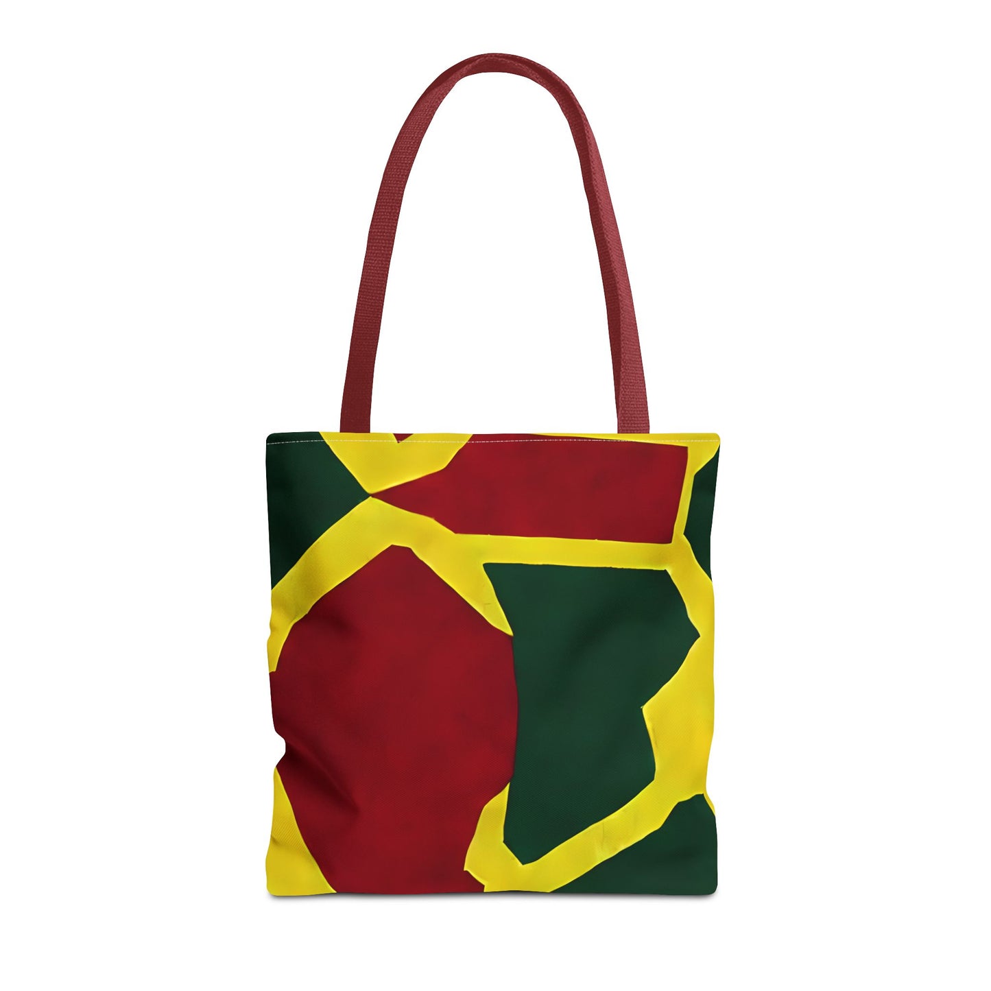 Red Yellow Tote Bag with Print