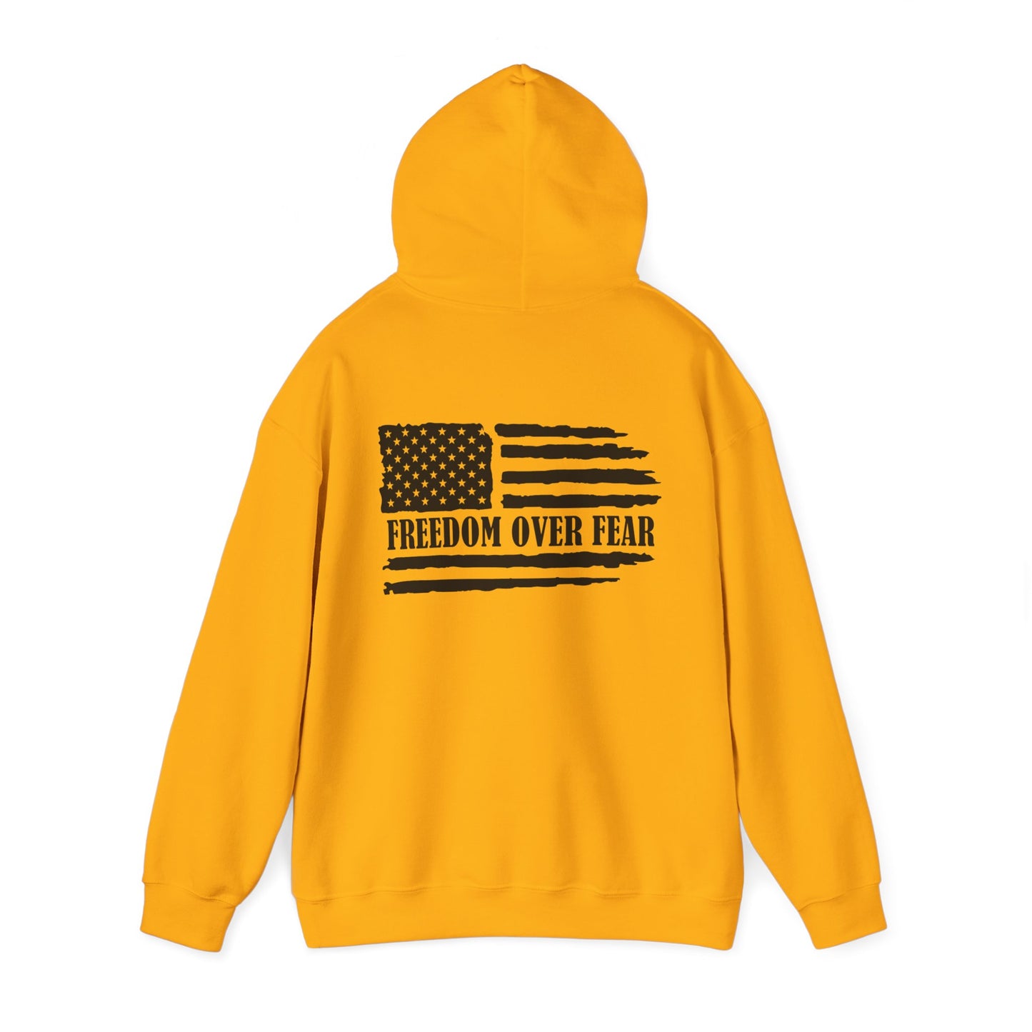 USA Freedom Over Fear Unisex Hooded Sweatshirt