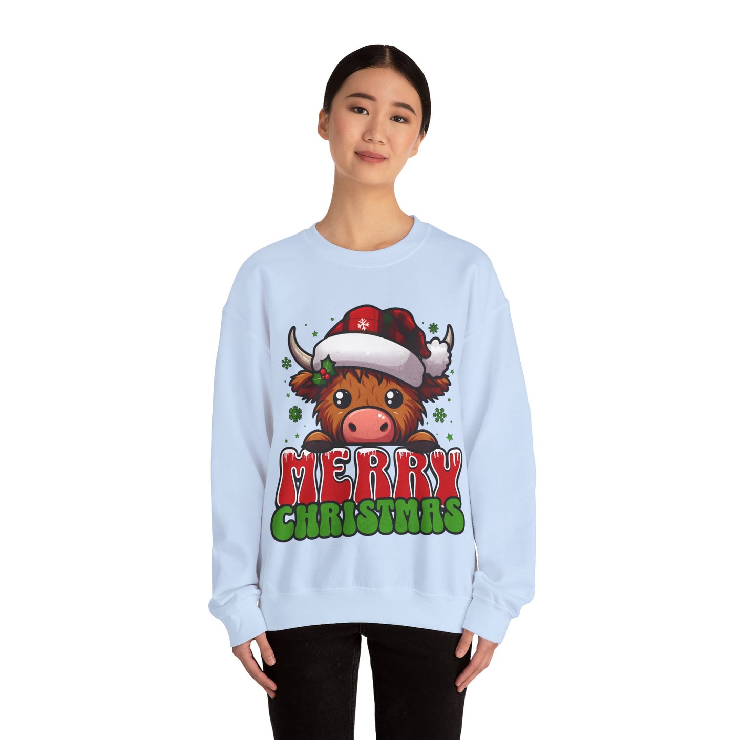 Christmas Crewneck Sweatshirt - Merry Christmas Design