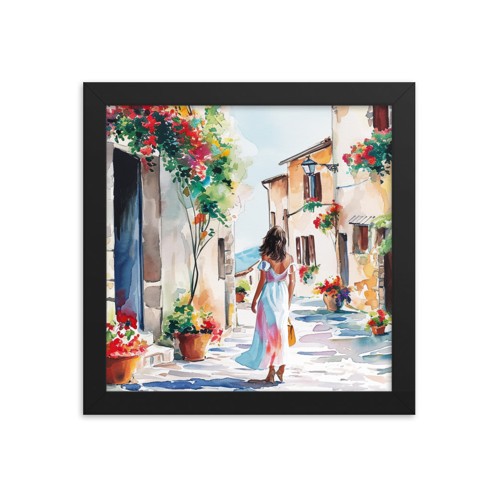 Framed photo paper poster